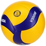 Mikasa V300W FIVB Ball V300W, Womens,Mens Volleyballs, Yellow, 5 EU