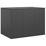 BOWEKAM Home & Garden-Garden Kissenbox PE-Rattan 145x100x103 cm schwarz Möbel Wahl