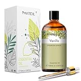 PHATOIL Vanille ätherische Öle, 100ML Duftöle, ätherische Öle für Diffusor, Luftbefeuchter