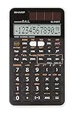 SHARP EL-510 RT Wissenschaftlicher Schulrechner (D.A.L.-Eingabe, Solar, 1-zeilig, 10+2 Stellen) Schwarz-Weiß