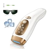 Haarlosy IPL Geräte Haarentfernung mit Gefrierfunktion, 999,900 Lichtimpulse 9 Intelligente Energiestufen Haarentfernung Laser, Schmerzfreie Haarentfernungsgerät für Männer, Frauen, Körper zu Hause