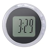 YUNYODA Mini Motorrad Uhr, Universal Wasserdicht Motorraduhr, Digital Uhr Stick-On für Fahrrad/Motorrad/SUV Verschiedene Modelle kleines Schwarz