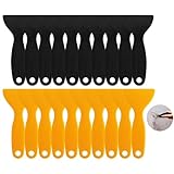 20 Stück Kunststoffspachtel,3D Druck Spachtel Kunststoff Messer,Plastik Spachtel,3D Druck Spachtelmesser Schaber,Geeignet zum Entfernen,Füllen und Reparieren (Gelb und Schwarz)