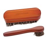 Ipetboom 2 Stück Schuhbürstenset Schuhputzer-Sneaker-kit Schuhputzset Schuhpinsel Schlammentferner Reinigungszubehör Schuhputzbürste Schuhe Putzen Schuh -Shining -kit Hölzern Pferdehaar Rot