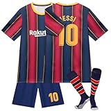 Generisch Trikot für Kinder Fußball No.10 Nostalgie Kinder Trikot Mit Kurz Limitierte Auflage für Junge Herren (A01, 3-4 Jahre)