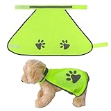 Sicherheitsweste für Hunde, Hohe Sichtbarkeit, Reflektierend Warnweste Hund Sicherheitsweste mit reflektierenden Elementen für Outdoor Aktivitäten Tag und Nacht mehr Sicherheit im Dunkeln (XXL)