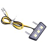 Greluma 1 Stk Motorrad Kennzeichenleuchte 3 SMD LED Chip Mini Tiny Lampe