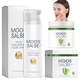 Moossalbe Plus Moossalbe Gesicht Falten Testsieger Moossalbe Mooscreme set Aktiv-Hautreparatur Moossalbe Antifaltencreme Mooscreme Hautreparatur Soforteffekt Mooscreme gegen Falten Gesicht