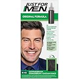 Just For Men Haarfärbegel, Dunkelbraun Schwarzes Haarfärbemittel, Haarfarbe Männer, Bedeckt Nur Graue Haare Und Stellt Die Ursprüngliche Farbe Für Einen Natürlichen Look Wieder Her - H45