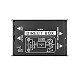 Lisher Audio Single Channel DI-Box Passive Direct Box DI-Box Direct Injection Audio Box Audio Isolator