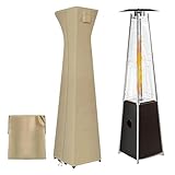 Bohany Abdeckung für Heizstrahler für den Außenbereich, 420D, hochfest, wasserdicht, winddicht, Abdeckung für Heizung, Pyramide, vertikal, für Rasen, Deck, Garten, Hof