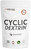 Cluster Dextrin® 1kg - hochverzweigtes zyklisches Dextrin (Highly Branched Cyclic Dextrin) - Cluster Dextrin® Premium Kohlenhydrate-Pulver als Alternative zu Maltodextrin - laborgeprüft - 20 Portionen