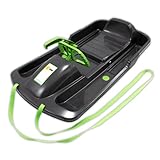 KHW | Lenkschlitten Snow Fox | Anthrazit | 95 cm | TÜV-geprüft | inkl. Zugseil | ausgefeiltes Lenksystem | kälte- und lichtbeständiger Kunststoff | Made in Germany