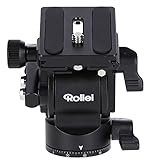 Rollei V5I Video Stativkopf für leichte und weiche Bewegungen, Ideal für den Einsatz auf Einbein-Stativen beim filem bewegter Objekte.