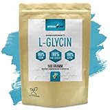 aminopure® | L-Glycin Pulver pur | 100% vegan und ohne unnötige Zusätze | schadstoffgeprüft im Labor mit Zertifikat | 500 Gramm