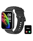 RUIMEN Smartwatch Damen Herren mit Telefonfunktion Fitnessuhr Schrittzähler Uhr mit Pulsmesser SpO2 Messung Schlafüberwachung Nachrichten Multi Trainingsmodi Smart Watch Wasserdicht Für Android iOS