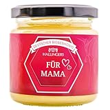 Hallingers Für Mama - Zum Muttertag für Mama Deutscher Bienenhonig direkt vom Imker, fix & fertig als Geschenk (Glas) - Ostergeschenke Osterkörbchen Ostereier & als Osterdeko | Genesung Jahrestag Freu
