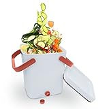 CÉCOA Bokashi Küchenkomposter 10 l • Komposteimer ohne Geruch • Einfacher Kompost im Innen- & Außenbereich • Natürlicher Hausdünger • Wasserhahn & Aktivator inklusive • Ideal für Garten, Balkon