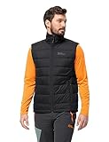 Jack Wolfskin Herren ATHER DOWN Vest M Daunenweste, Black, L