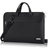 Voova Laptoptasche 13 13,3 14 Zoll Wasserdicht Stoßfest Notebook Schultertasche Laptop Tasche 13.3 mit Schultergurt Versteckbarer Griff Kompatibel mit Macbook Dell Acer Asus Hp Lenovo Schwarz