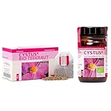 Dr. Pandalis - Cystus Winterpaket - 20x Zistrosenteebeutel + 1x 132 Zistrose Lutschtabletten - Cistus Incanus Tee in Premium BIO-Qualität und Cistus Lutschtabletten - Das Original aus der Apotheke