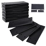 Lnngub 16 Stück Keile Kunststoff, 8 x 3 cm Ausgleichskeile aus Kunststoff Universell Schwarz Nivellierunterlagen für Böden, Türen, Fenster, Glas, Tische, Schränke