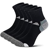 5 Paar Laufsocken Sportsocken Funktionssocken für Herren Damen Münner Dünn Kompression Unterstützend und Klimatisiert Atmungsaktiv (43-46, Schwarz - 5 Paare)