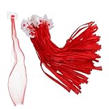 Mobestech 100 Stück Wiederverwendbare Obst und Gemüsebeutel Netzbeutel aus Atmungsaktivem Pe Material für Lebensmittelaufbewahrung Einkauf und