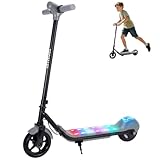 E Scooter Kinder mit Bluetooth,von 6-10-14 mit Bunte LED-Lichter,6,5 Zoll Explosionsgeschützter Vollreifen,Max. 16 KM/H Motor mit- Geschenk für Kinder und Jugendliche