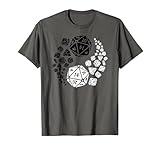 RPG - Pen and Paper Gamer Rollenspiele Tabletop Würfel T-Shirt, Herren, Anthrazit, XL