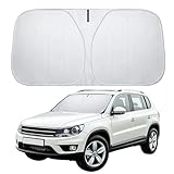 AEYAKA Sonnenschutz für Windschutzscheibe Auto, Faltbarer Frontscheiben-Sonnenschutz, UV-Schutz & Hitzeschutz, Reflektierend, Abdeckung für Innenraum, für Limousine & SUV (L)