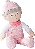 HABA 305752 - Kuschelpuppe Marle, Puppe ab 0 Jahren, rosa