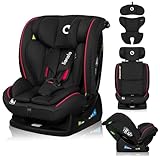 LIONELO AART I-SIZE Autositz für Kleinkinder 40-150 cm, Montage mit Sicherheitsgurten, Kopfstützen- und Neigungsverstellung, Lendenwirbel- und Verkleinerungseinsatz, R129 i-Size Standard
