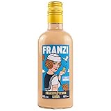 Franzi | Franzbrötchen Likör | 500 ml | 15% Vol. | Samtig weicher Sahnelikör | Geschmack von Zimt & karamellisiertem Zucker | Franzbrötchengenuss ganz ohne Krümel