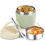 AiQInu Thermobehälter für Essen 1200ml, Warmhaltebehälter mit Vakuumisolation, Thermo Lunchbox, Thermobox SuppenKinder Erwachsene für die Aufbewahrung von Brei, Suppen, Eiscreme