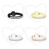 HJZHII 4 Stück Transparent Handyringhalterung Finger,Herz Handy Ring Halterung,Handyring 360 Drehung Durchsichtiger Diamant Ringhalter Handy Griff Halter Kompatibel Ständer Kickstand für Telefon
