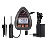 Wasserqualitätsmonitor, Wasserqualitäts-Monitor-Messgerät, Online-Messung, Mini-Analysator, Miniatur-Tester, 2 in 1 Temperatur PH Tester Wasserqualität Tester(AU)