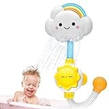 Babyparty Spielzeug Bad Spray Wasser Dusche Spielzeug Schöne Wolke Regenbogen Wasser Squirt Dusche Wasserhahn für Kleinkinder Kinderbad Dusche Spielzeug