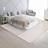 Floordirekt Velours-Bettumrandung Dynasty - Bettvorleger Teppichläufer - 3-teiliges Läufer-Set in 3 Größen (B: 67 cm | L: 1 x 250 cm + 2 x 140 cm, Creme)