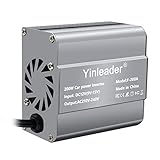 Yinleader Wechselrichter 200W 12V auf 230V Kfz-Spannungswandler 1 Euro-Steckdosen 2 USB