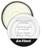 da Vinci KERNSEIFE - zur Reinigung und Pflege des Pinselkopfes, 85 g in praktischer Metallrunddose, weiß