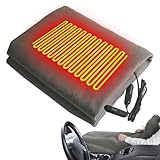 12-Volt Beheizte Autodecke 100 X 75 cm Auto-Heizdecke Mit 5 Heizstufen Und Automatischer Abschaltfunktion Weiches Warmes Flanell Schnell Erhitzend Atmungsaktiv Beheizte Autodecke Für Camping