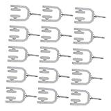 MAGICLULU 40 Stück Teiliges Gardinenröllchen aus Strapazierfähigem Kunststoff Geräuschlose Laufrollen mit Doppelrad für Gerade und Gebogene Gardinenschienen Einfache Montage Geeignet für