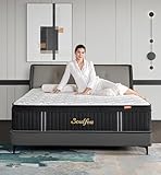 Soulfea Queen-Size-Matratzen, 35,6 cm Queen-Size-Matratzen in einer Box, Memory-Foam-Hybrid-Matratze mit Unterstützung und Verbesserung der Schlafmatratzen, Druckentlastung, mittelfest