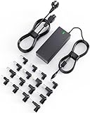 Eansiya 90W Universal Laptop Ladegerät kompatibel mit Dell HP Acer Asus Lenovo IBM Toshiba Samsung Sony Fujitsu Gateway Notebook Charger 19.5V 4.74A Max AC Adapter mit 16 Spitzen