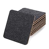 Toyvian 8 Stück Teiliges Eckige Kork Filz untersetzer Hitzebeständig rutschfest und Saugfähig Schützende Tischmatten für Zuhause Büro Kaffeehaus Möbeloberflächen
