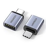 UGREEN Adapter USB C auf USB (2 Stück) 10Gbps USB C Adapter auf USB 3.2 Buchse Handy OTG Adapter Thunderbolt 4/3 auf USB kompatibel mit iPhone16 15 Serie MacBook Pro M4 Mac Mini Galaxy S24 usw. (Grau)