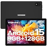 DOOGEE U10 2025 Neueste Android 15 Tablet 10 Zoll, 9GB RAM + 128GB ROM (1TB TF) Kinder Tablet PC 5060mAh Gaming Tablet Android, Widevine L1/ 8MP+5MP Dual Kamera/ 5G WiFi/Type C/ 3.5mm Kopfhörerbuchse