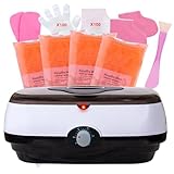 BACTIBLAST Paraffinbad für Hände und Füße, 5000ml Paraffin Wachsbad Paraffinbad Set für Trockene, Raue Hau,mit 1800g Paraffinwachs und Zubehör, Tolles Spa Geschenk