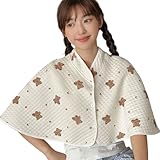 Umstands-Stillschal aus Baumwolle, Winter, warm, nach der Geburt, mehrere Muster für Stillen, Baumwolle, Stilltuch für stillende Mutter, Little Bear, One size